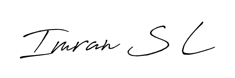 Imran S L stylish signature style. Best Handwritten Sign (Antro_Vectra_Bolder) for my name. Handwritten Signature Collection Ideas for my name Imran S L. Imran S L signature style 7 images and pictures png
